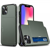 iPhone 15 Deksel Card Slide Grønn