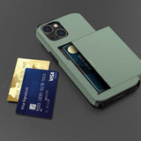 iPhone 15 Deksel Card Slide Grønn