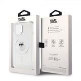 Karl Lagerfeld iPhone 15 Deksel Choupette MagSafe Transparent