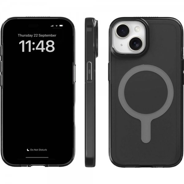 agood company iPhone 15 Deksel CLRPRTCT Tonet Svart