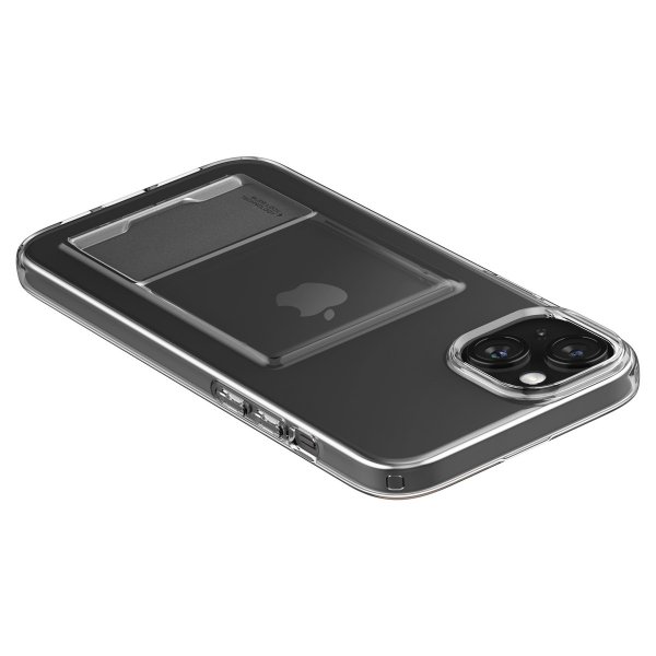Spigen iPhone 15 Deksel Crystal Slot Crystal Clear
