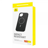 Baseus iPhone 15 Deksel Fauxther Series MagSafe Svart