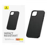 Baseus iPhone 15 Deksel Fauxther Series Svart
