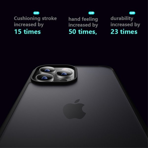 X-Level iPhone 15 Deksel Frosted Bakside Blå