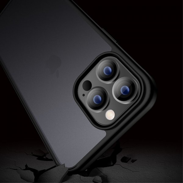 X-Level iPhone 15 Deksel Frosted Bakside Blå