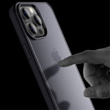 X-Level iPhone 15 Deksel Frosted Bakside Blå