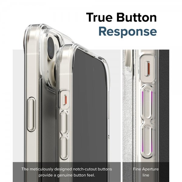 Ringke iPhone 15 Deksel Fusion Matte Clear