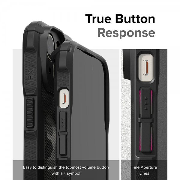 Ringke iPhone 15 Deksel Fusion X Design Camo Black