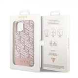 Guess iPhone 15 Deksel G Cube MagSafe Rosa