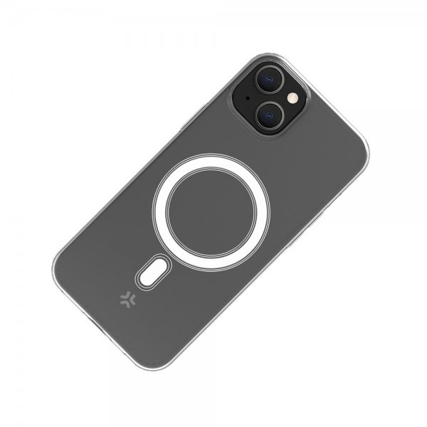 Celly iPhone 15 Deksel GELSKINMAG MagSafe Transparent