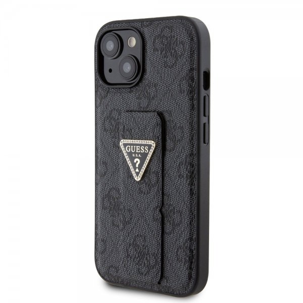 Guess iPhone 15 Deksel Grip Stand Function Svart