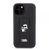 Karl Lagerfeld iPhone 15 Deksel Grip Stand Function Svart