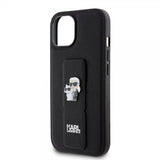 Karl Lagerfeld iPhone 15 Deksel Grip Stand Function Svart