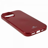 Mercury iPhone 15 Deksel Jelly Glitter Rød