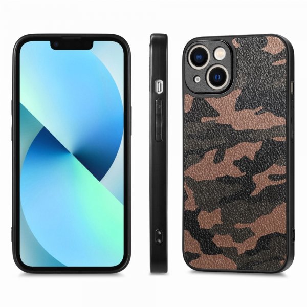 iPhone 15 Deksel Kamuflasje Brun