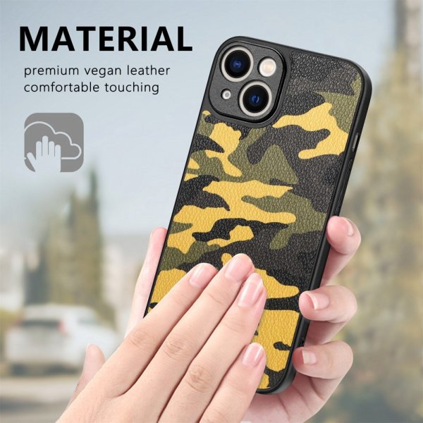 iPhone 15 Deksel Kamuflasje Gul
