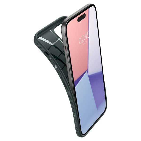 Spigen iPhone 15 Deksel Liquid Air Abyss Green