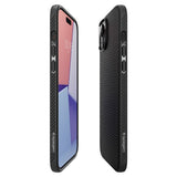 Spigen iPhone 15 Deksel Liquid Air Matte Black