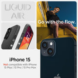 Spigen iPhone 15 Deksel Liquid Air Matte Black
