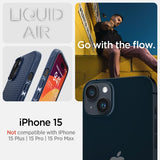 Spigen iPhone 15 Deksel Liquid Air Navy Blue