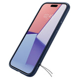 Spigen iPhone 15 Deksel Liquid Air Navy Blue