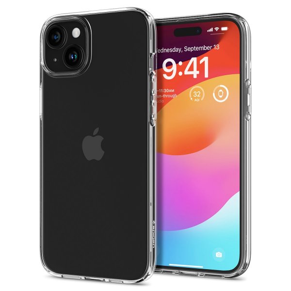 Spigen iPhone 15 Deksel Liquid Crystal Crystal Clear