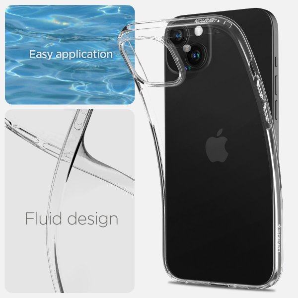 Spigen iPhone 15 Deksel Liquid Crystal Crystal Clear