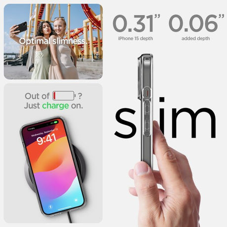 Spigen iPhone 15 Deksel Liquid Crystal Crystal Clear