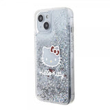 Hello Kitty iPhone 15 Deksel Liquid Glitter Translucent