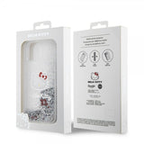 Hello Kitty iPhone 15 Deksel Liquid Glitter Translucent