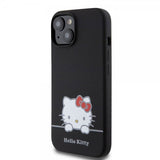 Hello Kitty iPhone 15 Deksel Liquid Silicone Svart