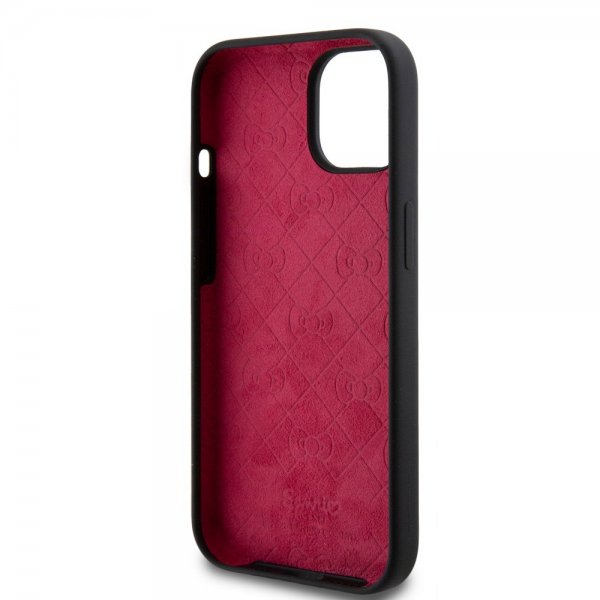 Hello Kitty iPhone 15 Deksel Liquid Silicone Svart