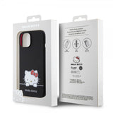 Hello Kitty iPhone 15 Deksel Liquid Silicone Svart