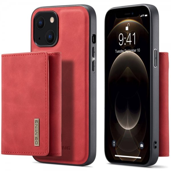 Dg.Ming iPhone 15 Deksel M1 Series Avtakbart Kortholder Rød