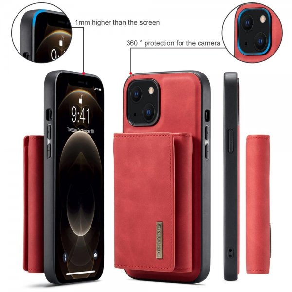 Dg.Ming iPhone 15 Deksel M1 Series Avtakbart Kortholder Rød