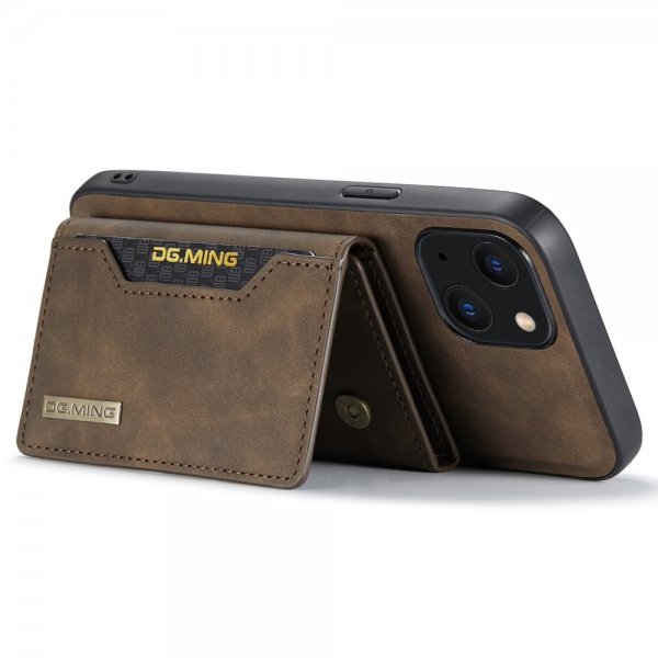 Dg.Ming iPhone 15 Deksel M2 Series Avtakbart Kortholder Kaffe