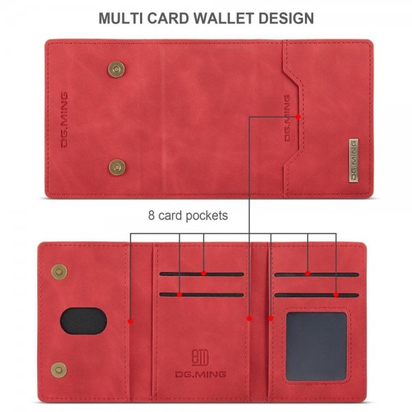 Dg.Ming iPhone 15 Deksel M2 Series Avtakbart Kortholder Rød
