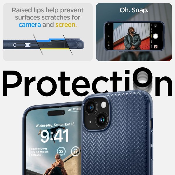 Spigen iPhone 15 Deksel Mag Armor MagFit Navy Blue