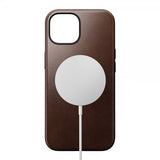 Nomad iPhone 15 Deksel Modern Leather Case Horween Rustic Brown