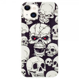iPhone 15 Deksel Motiv Hodeskaller