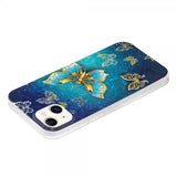 iPhone 15 Deksel Motiv Glittersommerfugl
