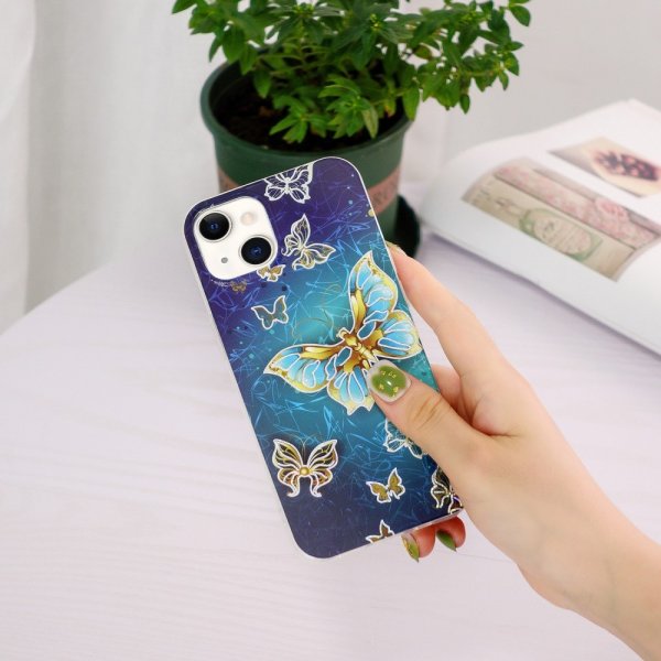 iPhone 15 Deksel Motiv Glittersommerfugl