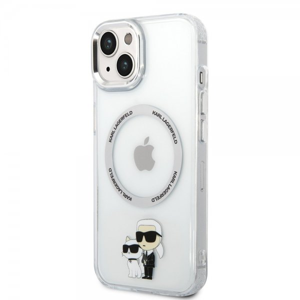 Karl Lagerfeld iPhone 15 Deksel NFT Karl & Choupette Transparent