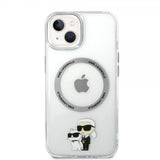 Karl Lagerfeld iPhone 15 Deksel NFT Karl & Choupette Transparent