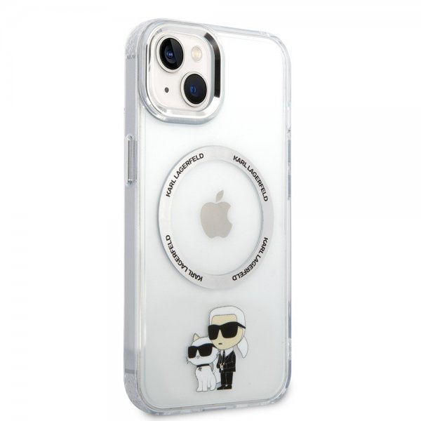 Karl Lagerfeld iPhone 15 Deksel NFT Karl & Choupette Transparent
