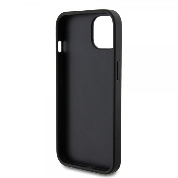 Guess iPhone 15 Deksel Perforated Glitter Svart