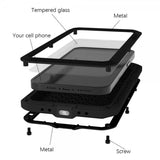 Love Mei iPhone 15 Deksel Powerful Case Svart
