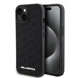 Karl Lagerfeld iPhone 15 Deksel Quilted K Pattern Svart