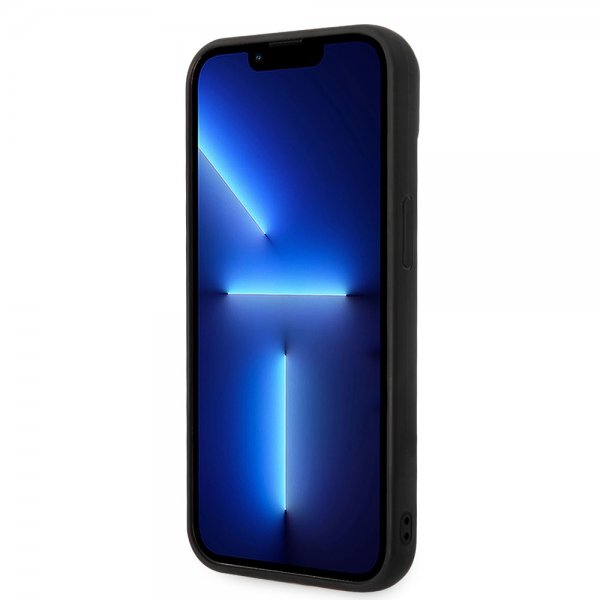 Karl Lagerfeld iPhone 15 Deksel Quilted Nylon Puffy Case Logo Plate Svart