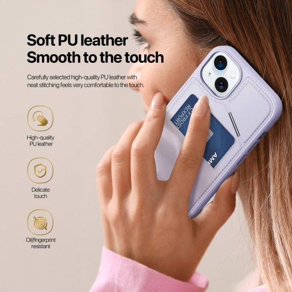 Dux Ducis iPhone 15 Deksel Rafi II Series MagSafe Lilla